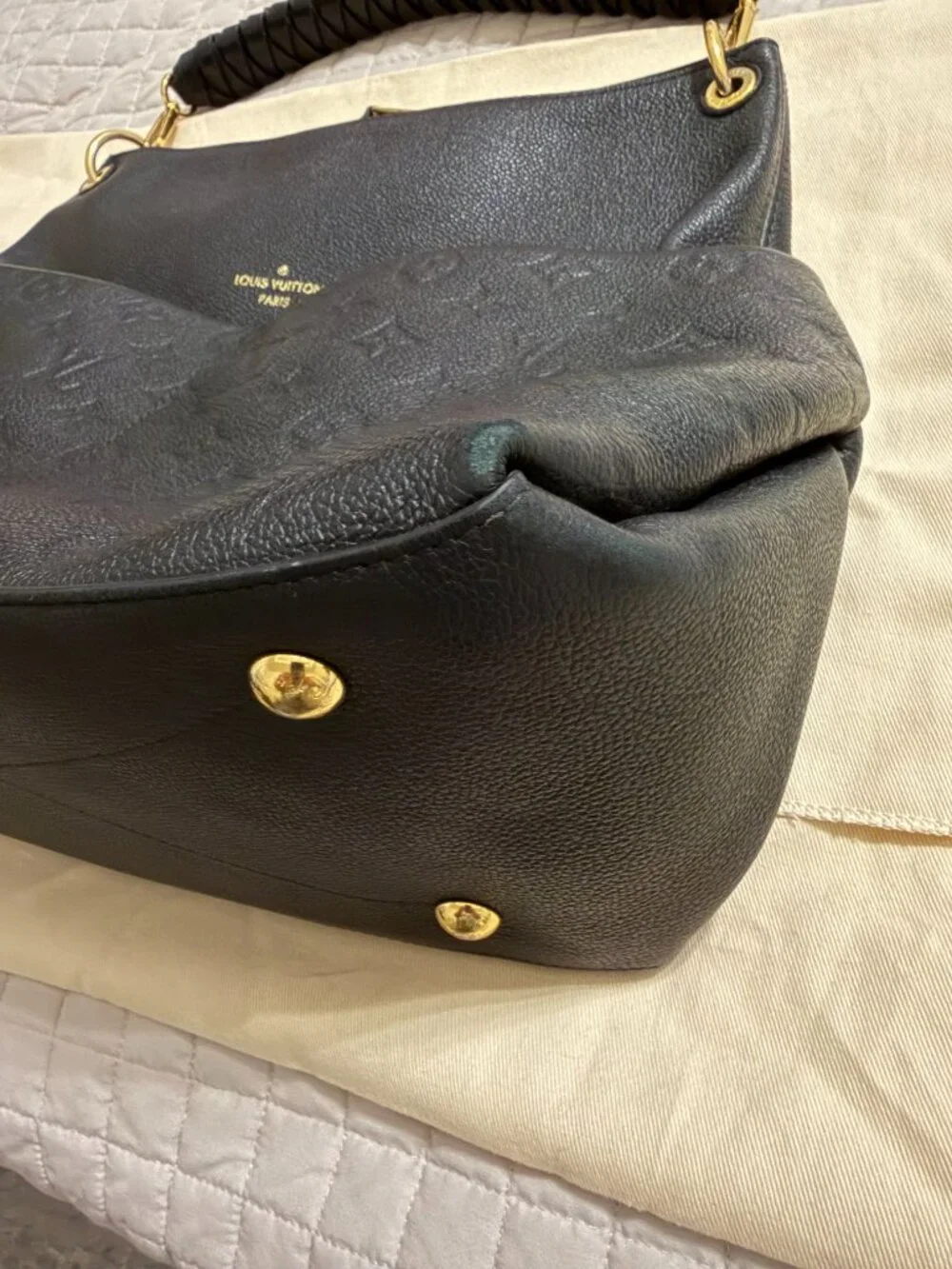 Louis Vuitton Maida Hobo Black Empreinte Leather